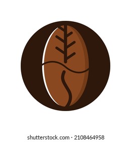 Logo Coffee with letter O as background for logo company