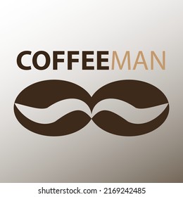 Logo Coffee Man a simple logo, a mix of modern and classic