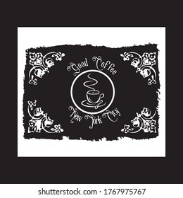 logo coffee new york city typography design vector illustration