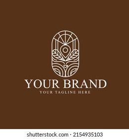 Logo Coffee Point,logo spot ,logo cafe ,vintage logo