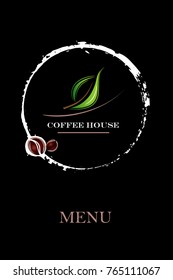 Logo para café, cafetería. Un elemento abstracto para el diseño de cafés, menús. restaurante.