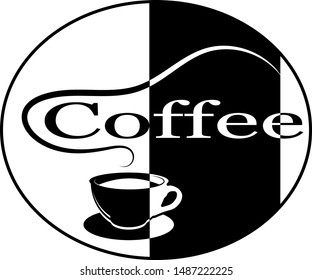 Logo for a coffee shop. Design label
