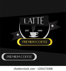 logo for coffee shop or label coffee.