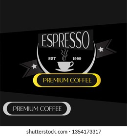 logo for coffee shop or label coffee.