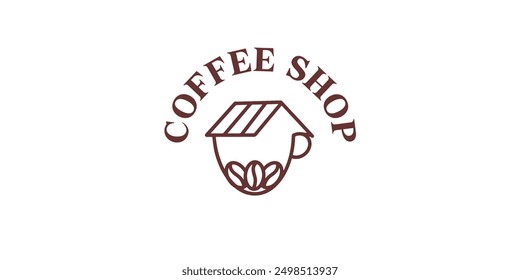 logo coffee shop menu tasty vector icon
