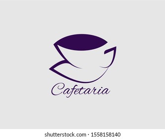Logo Coffee Shop with Modern Concept. Design in Luxury and Lovely Mug Image. Suitable for Cafe Logo. Vector Illustration