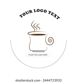 logo para la cafetería, taza de café.