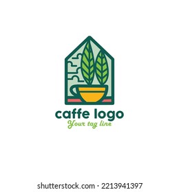 Logo coffee shop and restaurant or food and drink design company