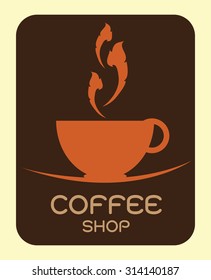 logo coffee shop vector illustration