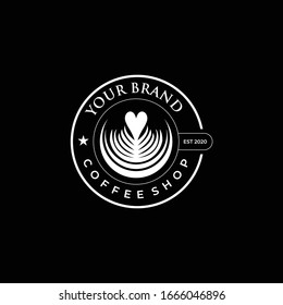 Logo Coffee Shop Vector Template Eps.10