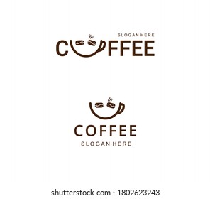 The logo of the coffee smile is brown