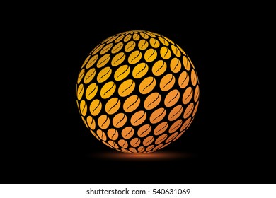 logo coffee sphere, 