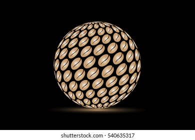 logo coffee sphere, 