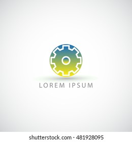 Logo Cog, Gear, industry, graphic vector