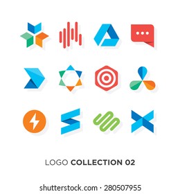 Logo collection 02. Vector graphic design elements for your company logo.