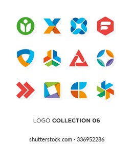 Logo collection 04. Vector graphic design elements for company logo.