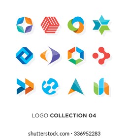 Logo collection 06. Vector graphic design elements for company logo.