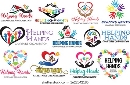 Logo collection for children, elderly, orphanage, church, or charities