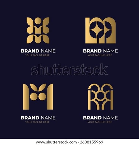 Logo Collection Geometric and Premium Templates Icon Set
