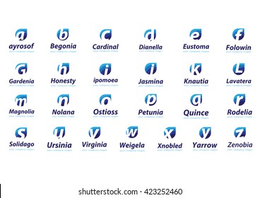 Logo collection, letters Template for your company