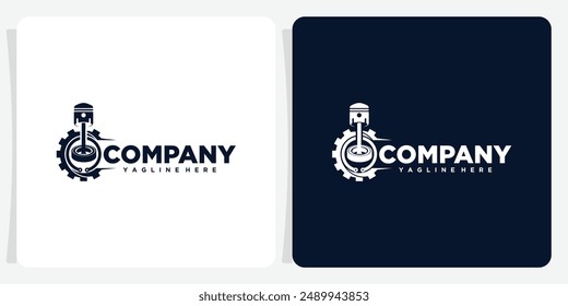 Mantenimiento de colección de logotipos Servicio de reparación de motores Engranajes y pistones Tecnología mecánica de motores de automoción logotipos