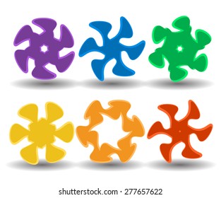 Logo collection over white background. Vector illustration
