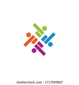 Colección de logotipos para la plantilla creativa de personas