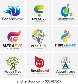 Logo collection for People creative template