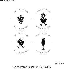 Logo Collection For Wine Shop