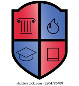 Logo for college, school, university
