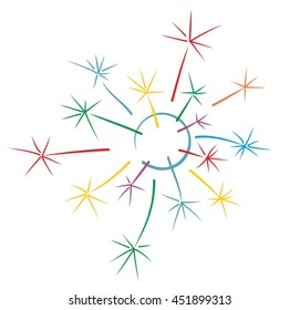 Logo of color dandelion.