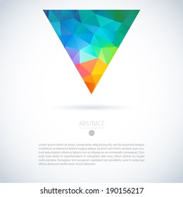 logo color diamond triangle 3d artist background vector abstract background ideal for different operator design with 3d geometrical multicolor polygon logo color diamond triangle 3d artist background