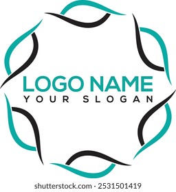 Logo de molinete de color. Símbolos estilizados y logotipos de molinete Plantillas de Vector recientes para el logotipo de sus proyectos empresariales personales