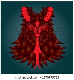 The logo of the colorful Cat animal. creative logo design. EPS 10.

