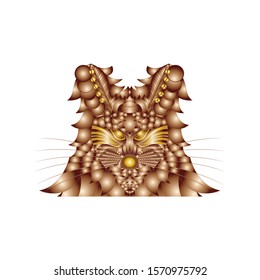 The logo of the colorful Cat animal. creative logo design. EPS 10.
