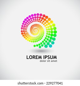 Logo of colorful circles. Vector