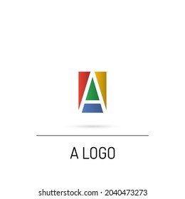 A Logo Colorful Gradient with light shadow