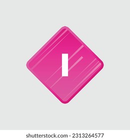 I logo Colorful Vector Design. Icon Concept. Abstract modern