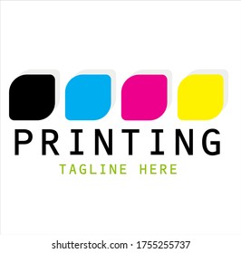 impresión digital de color de logotipo Imágenes vectoriales, fotos de stock y vectores