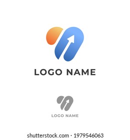 logo combination for business technology, construction, real estate, non-profit, computer, media, art, education, internet, network, consulting, product, retail, software developer, service industry. 