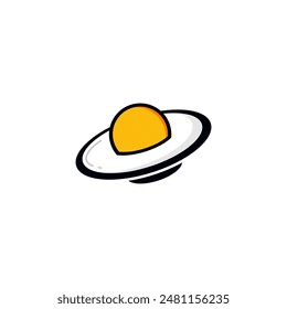 Das Logo ist eine Kombination aus einem Ei und einem UFO