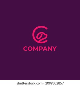 Logo with a combination of Letter C and animal or dog. This logo is perfect for a business that deals with a pet clinic or pet shop.