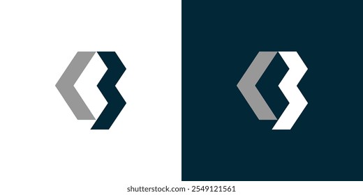 logo combination of the letters C and B, smole logo CB BC