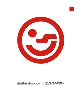 logo combination of letters C and I and also a smile This logo takes a simple lettermark monogram style which is very suitable for companies or agencies engaged in technology and others