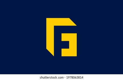 A logo combination of the letters G and F in negative space