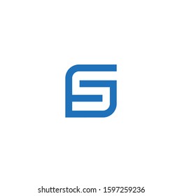 LOGO combination of letters g and s