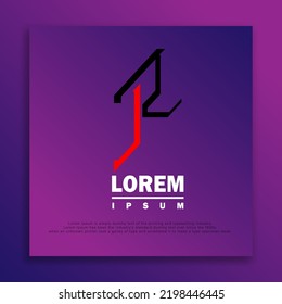 Logo Combination Of The Letters J, R, K, and P with geometric style