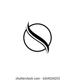 logo combination of letters J and S in black and white