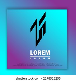 Combinación de logotipos de las letras L e I Con el mejor estilo geométrico