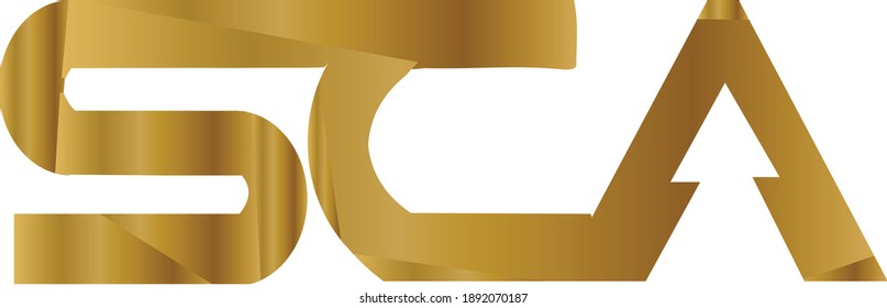 logo combination of letters S, C, and A. on the letter A combined with the fir tree